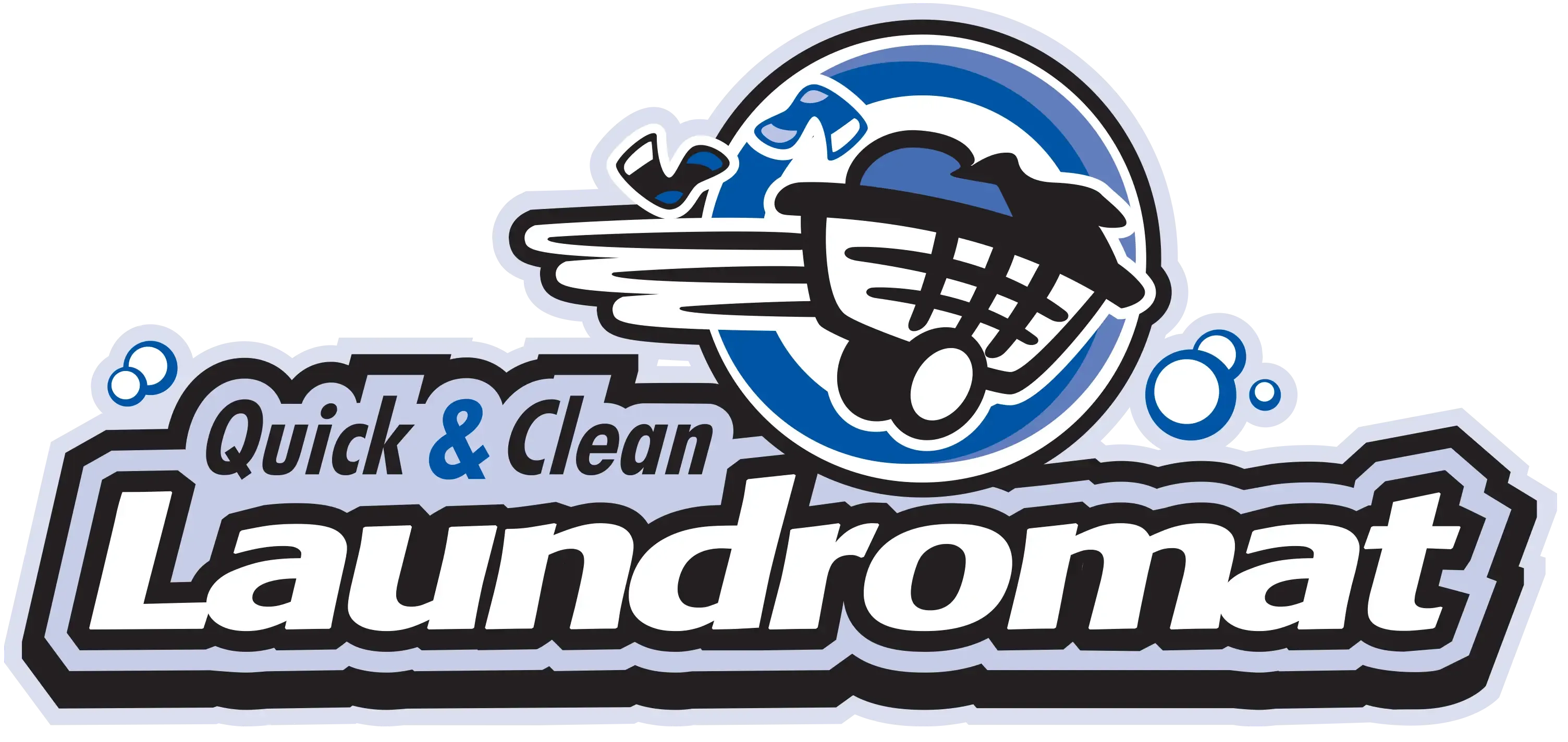 Quick & Clean Laundromat Logo